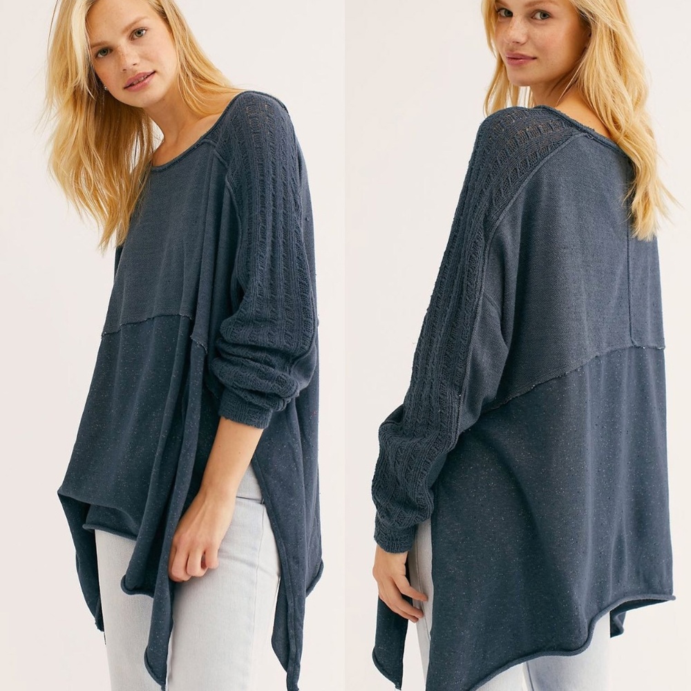 Free People My Girl Pullover Asymmetrical Sweater - Picture 2 of 8